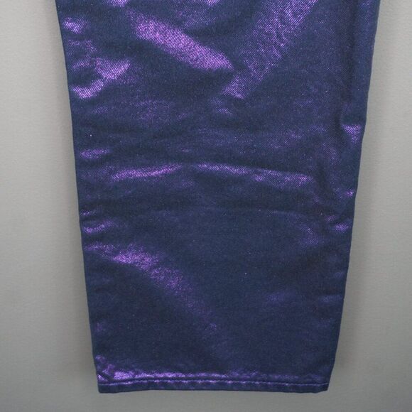 Levi's Premium Candy Coated Ribcage Straight Ankle Jeans in Purple size 28 - Picture 12 of 16